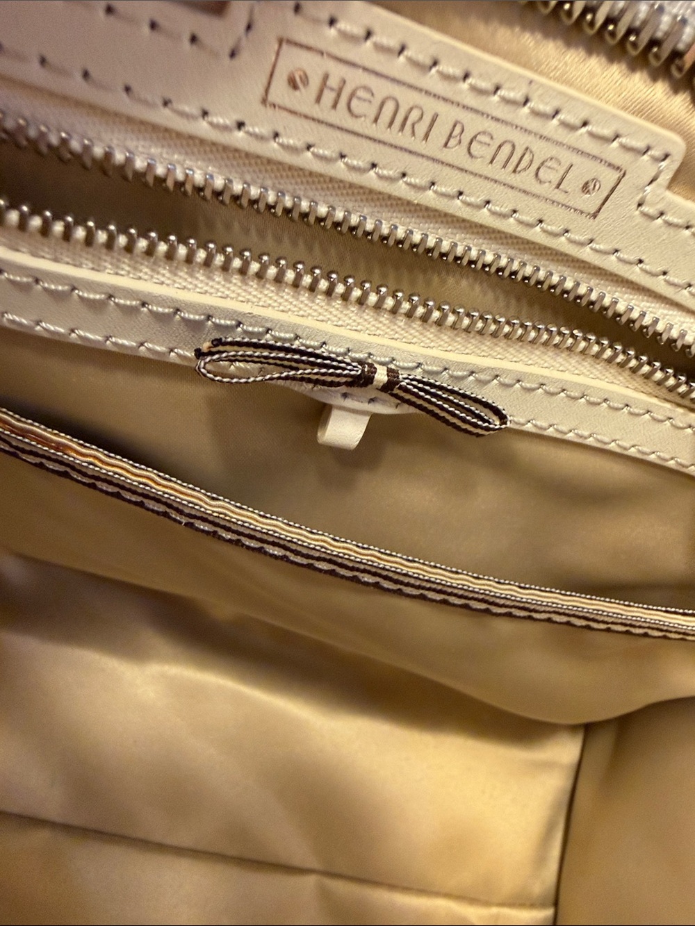 Henri Bendel Rivington tote is crafted from textured cream leather - Picture 11 of 16